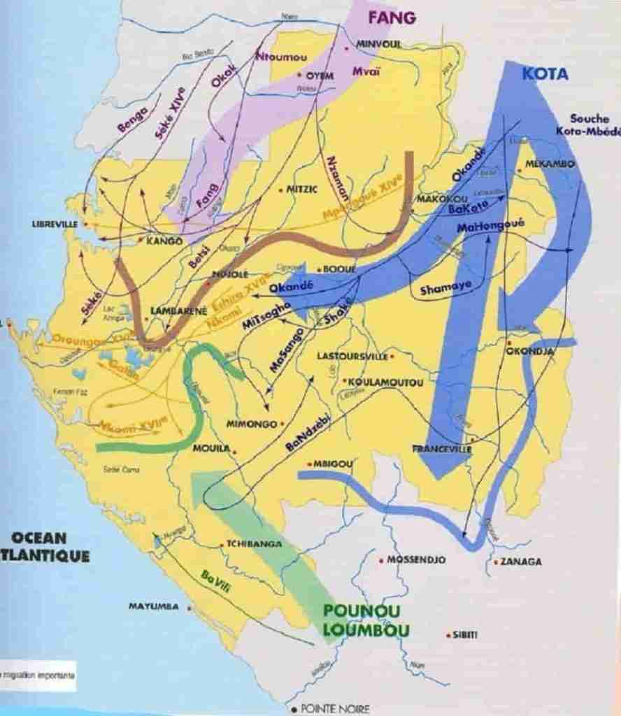 Mapa de Gabón